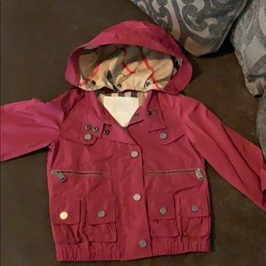 Toddler Burberry water resistant jacket